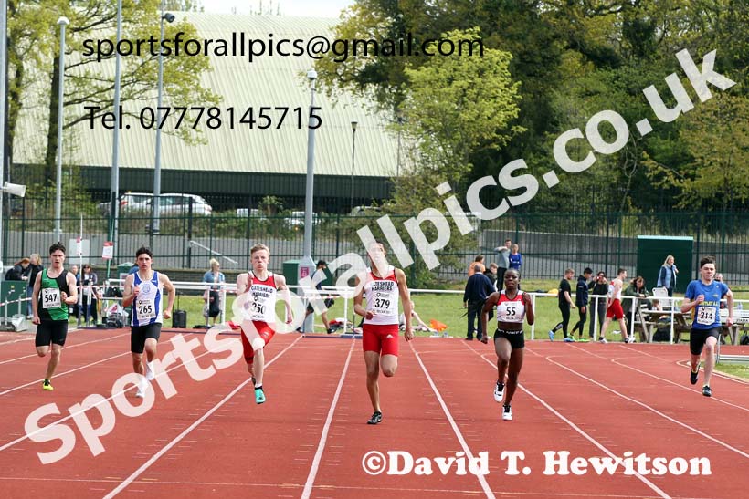 200 metres, 2021 NECAA Middlesbrough Open Meting, Sunday, May 9th. Photo: David T. Hewitson/Sports for All Pics